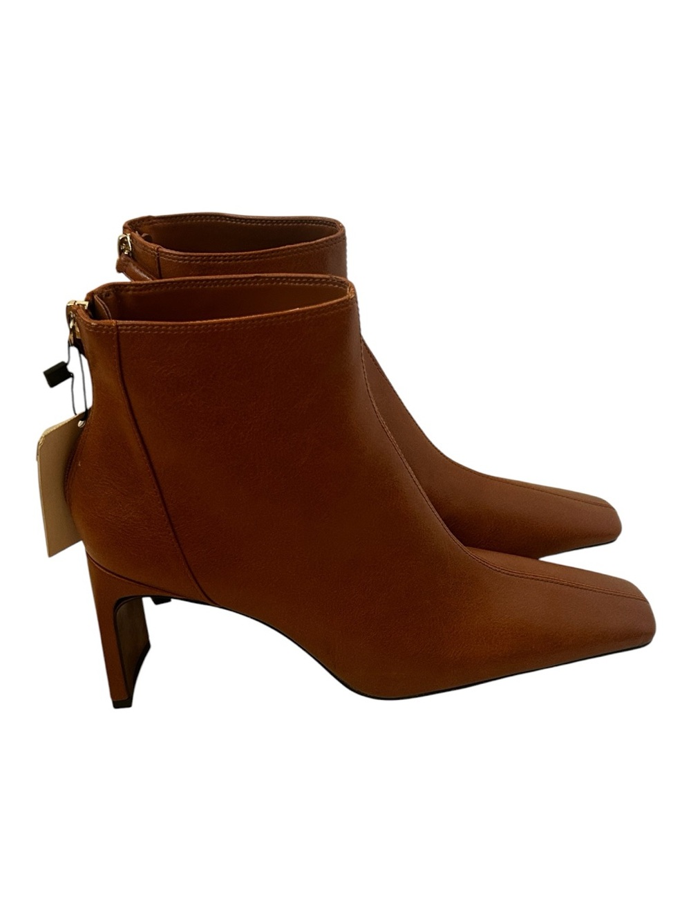 Mango SAS Square Toe Brown Ankle Boots 38